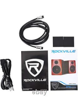 Rockville 5.25 2-Way 250W Active/Powered USB Studio Monitor Speakers Pair APM5
