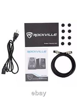 Rockville APM5B 5.25 2-Way 250W Active/Powered USB Studio Monitor Speakers Pair