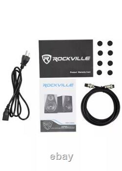 Rockville APM5C 5.25 2-Way 250W Active/Powered USB Studio Monitor Speakers Pair