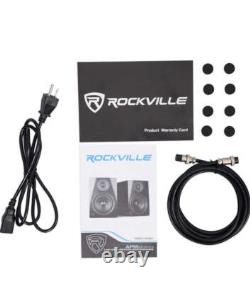 Rockville APM6C 6.5 2-Way 350W Active/Powered USB Studio Monitor Speakers Pai