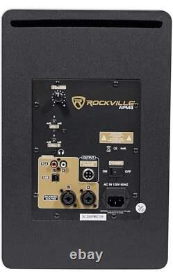 Rockville APM8B 8 2-Way 500W Active/Powered USB Studio Monitor Speakers Pair