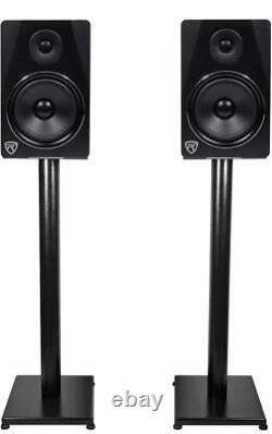 Rockville APM8B 8 2-Way 500W Active/Powered USB Studio Monitor Speakers Pair