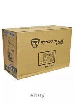 Rockville APM8W 8 2-Way 500W Active/Powered USB Studio Monitor Speakers Pair