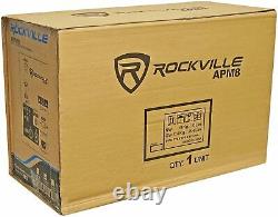 Rockville APM8W 8 2-Way 500W Active/Powered USB Studio Monitor Speakers Pair, W