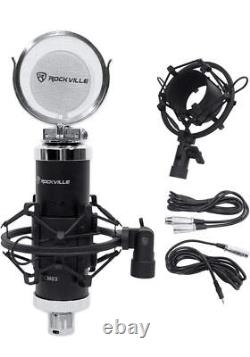 Rockville Apm6c 6.5 2-Way 350W Active/Powered USB Studio Monitor Speakers Pair