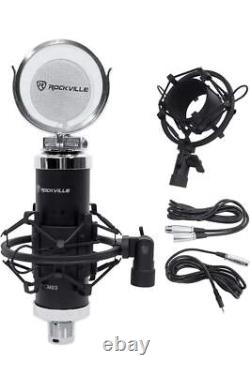 Rockville Apm6c 6.5 2-Way 350W Active/Powered USB Studio Monitor Speakers Pair