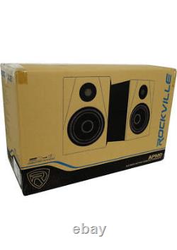 Rockville Apm6c 6.5 2-Way 350W Active/Powered USB Studio Monitor Speakers Pair