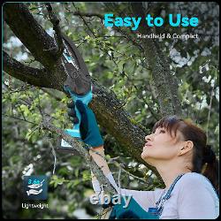 Seesii 8 Inch Mini Cordless Chainsaw with High Capacity 4000mAh x2 Batteries