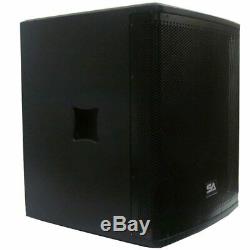 Seismic Audio Pair of Powered 18 Premium Sub Cabs PA DJ PRO Audio B& Sub-800 W