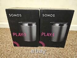 Sonos Play1 Wireless Smart Speaker 1 pair Black (Good condition)