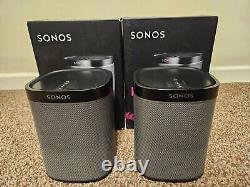 Sonos Play1 Wireless Smart Speaker 1 pair Black (Good condition)