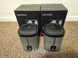 Sonos Play1 Wireless Smart Speaker 1 pair Black (Good condition)