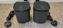 Sonos Play1 Wireless Smart Speaker 1 pair Black (collect for £140)