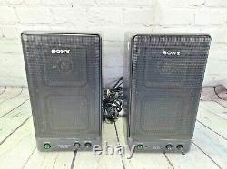 Sony SRS-200 Active Amplified Speakers Pair Black