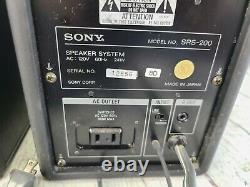 Sony SRS-200 Active Amplified Speakers Pair Black
