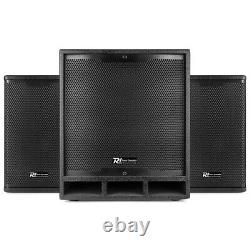 Sound System for Band PA, Active 12 Subwoofer with Pair of 6.5 Tops, PD1200