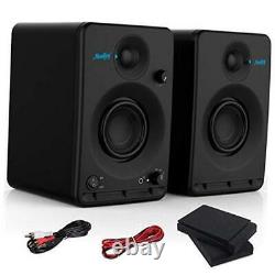 Studio Monitors Speakers (Pair) 3'' CSR Bluetooth Speakers Active Powered