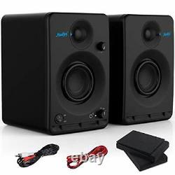 Studio Monitors Speakers (Pair) 3'' CSR Bluetooth Speakers Active Powered