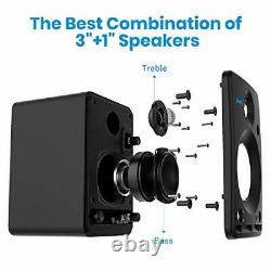 Studio Monitors Speakers (Pair) 3'' CSR Bluetooth Speakers Active Powered