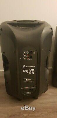 Studiomaster Drive 15A 15'' Active / Powered PA Speakers 300W DRIVE15A PAIR