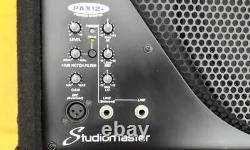 Studiomaster PAX12+. Pair of 120w active powered monitor or PA speakers ex cond