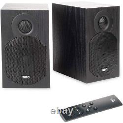 TIBO Plus 1.1 Speakers Active Powered Bluetooth Stereo Loudspeakers Pair Black