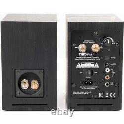 TIBO Plus 1.1 Speakers Active Powered Bluetooth Stereo Loudspeakers Pair Black