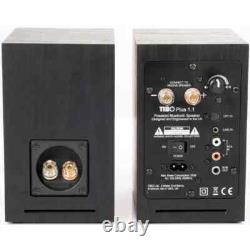 TIBO Plus 1.1 Speakers Active Powered Bluetooth Stereo Loudspeakers Pair Black