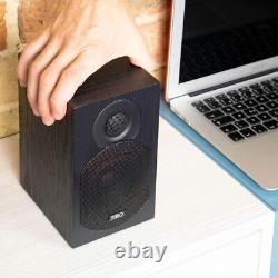 TIBO Plus 1.1 Speakers Active Powered Bluetooth Stereo Loudspeakers Pair Black