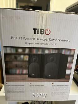 TIBO Plus 3.1 Bookshelf Active Speakers Black Powered Compact Bluetooth Remote