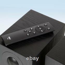 TIBO Plus 3.1 Bookshelf Active Speakers Black Powered Compact Bluetooth Remote