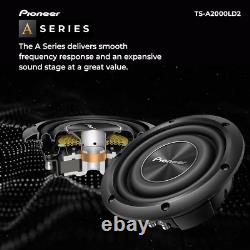 TS-A2000LD2 8 Shallow Mount Component Subwoofer, 700 Watts Max Power