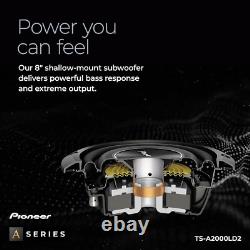 TS-A2000LD2 8 Shallow Mount Component Subwoofer, 700 Watts Max Power