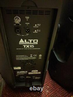 TX15 600W 15 2-Way Active Powered PA Speaker TX Series Pair