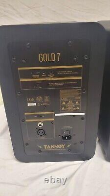 Tannoy GOLD 7 6.5 inch Powered Studio Monitor Pair Tested Excellent