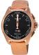 Tissot T-Touch Connect Solar Black Dial Leather Strap men's Watch T1214204605100