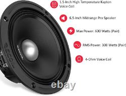 Upgrading Your Ride 6.5-Inch Midrange Speakers, 600W Max Power, Easy Install