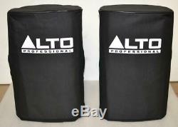 Used Pair of Alto TS-310 10 1000W Active Powered Speakers with Covers