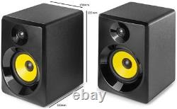 VONYX 40B Active Studio Monitors (Pair) 4 Powered Desktop Multimedia Speake