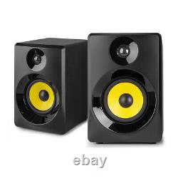 Vonyx 30B Active Studio Monitors (Pair) 3 Powered Desktop Speakers, Black