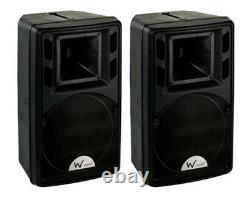 W Audio PSR-8A 150W Active Powered Speakers Pair (Spares Or Repair)