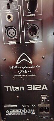 Wharfedale Titan 312A Active Speakers Pair 2-way, bi-amplified with Power Supply