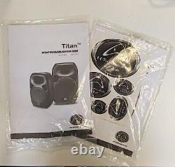 Wharfedale Titan 312A Active Speakers Pair 2-way, bi-amplified with Power Supply