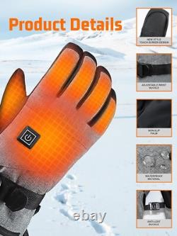 Winter-Proof Heated Gloves with Rechargeable Battery Ideal for Outdoor Sports