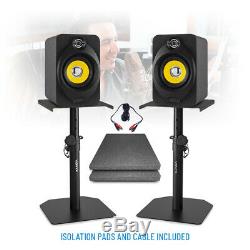 XP40 Active Powered Studio Monitor Speakers 4 Multimedia DJ (Pair) with Stands