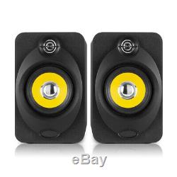 XP40 Active Powered Studio Monitor Speakers 4 Multimedia DJ (Pair) with Stands