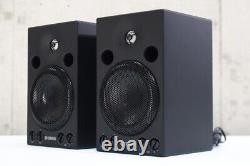 YAMAHA MSP3 2 way bass reflex powered speakers Black Pair Used premium price