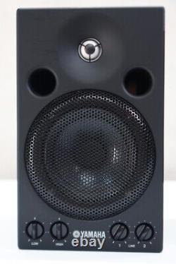 YAMAHA MSP3 2 way bass reflex powered speakers Black Pair Used premium price