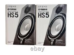 YAMAHA Powered Studio Monitor Speakers Pair Compact Black HS5 Japan New Rare