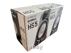 YAMAHA Powered Studio Monitor Speakers Pair Compact Black HS5 Japan New Rare